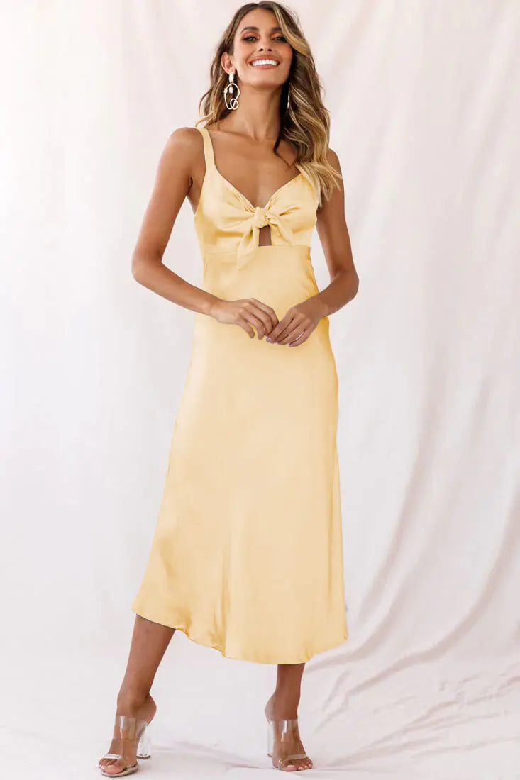 High Elastic Silk Dress