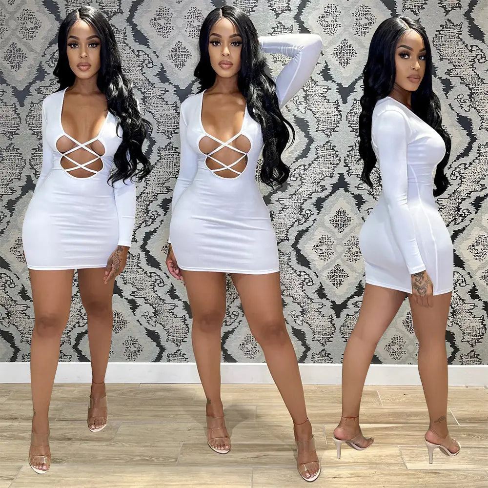 Silk Long Sleeve Dress